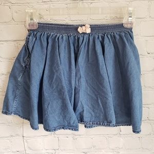 Joe Fresh Size 5 Girl Denim Circle Skirt w/Pockets